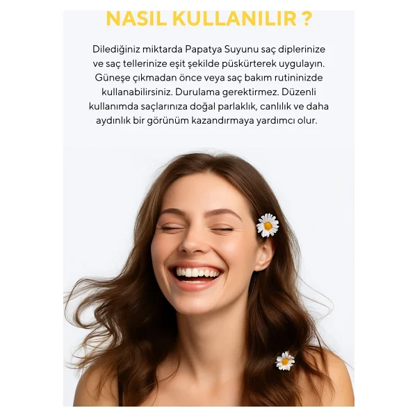 The Ceel Saf Papatya Suyu 100 ml Saç Toniği - Görsel 6