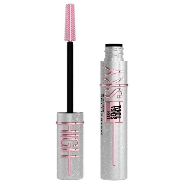 Maybelline New York Lash Sensational Sky High Space Diamond Hacim Maskarası 10 ml - Elmas Işıltılı, Hassas Gözler İçin - Renkli - Görsel 8
