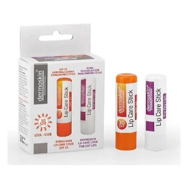 Dermoskin Lip Care Stick 30 Faktör 2'li Kofre Set - Görsel 5