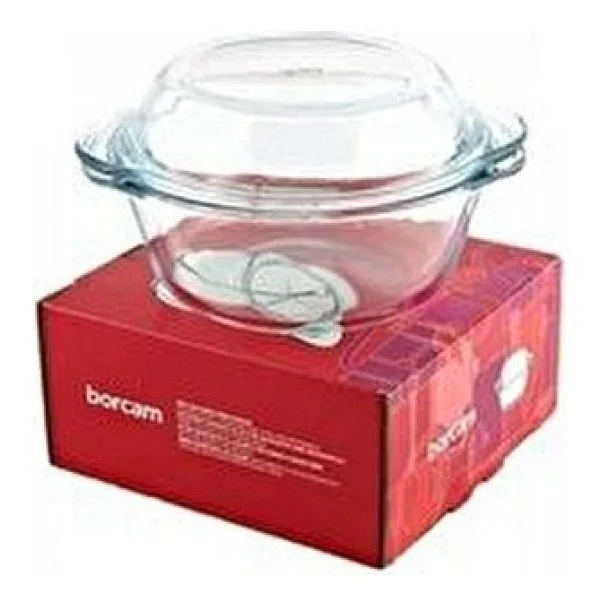 Paşabahçe 59033 840 cc Kapaklı Yuvarlak Borcam - Görsel 3