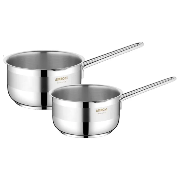 Amboss 2'li 16-18 cm Çelik Mama Seti - Görsel 2