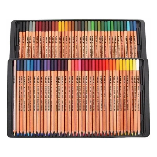 Lyra Rembrandt Polycolor Metal Kutu 72'li Kuru Boya Seti - Görsel 3