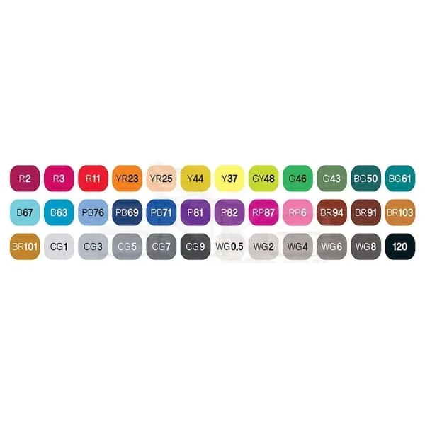 Touch Twin Marker Kalem 36'LI Set - Görsel 2