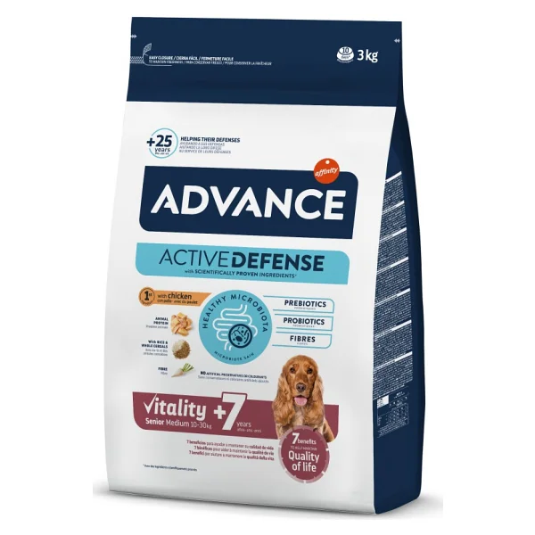 Advance Senior Medium +7 Tavuklu 3 kg Orta Irk Yaşlı Köpek Maması - Görsel 6