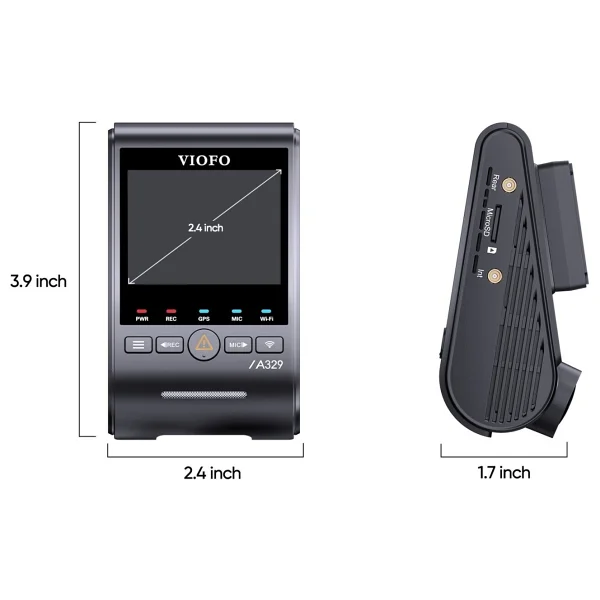 Viofo A329S 4K Ön Araç Kamerası - Görsel 7