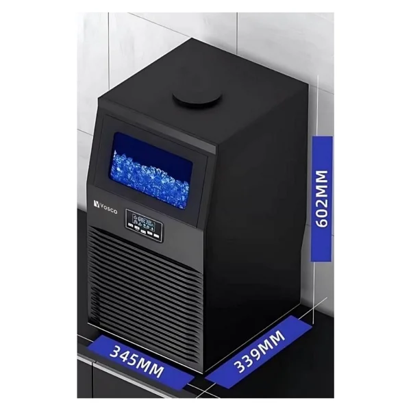 Vosco VSC-23CS Siyah Endüstriyel Buz Makinesi - Görsel 8