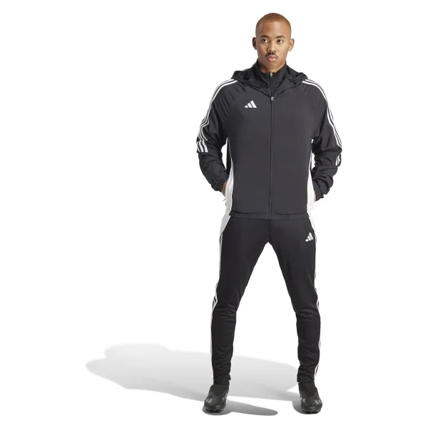 Adidas Tiro 24 Windbreaker IM8806 Kapüşonlu Siyah Erkek Rüzgarlık - Görsel 7