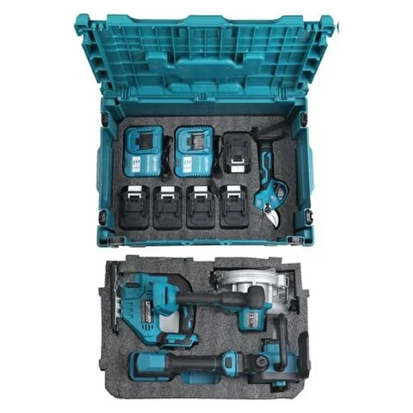 Belirtilmemiş Kimmeer Plus Süper 8 Li Set Darbeli Matkap 21 Watt Güçlü Akülü 13 mm Anahtarsız Mandren Seti - Görsel 2