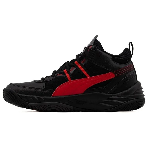 Puma Rebound Future Nextgen 392329-03 Siyah-Kırmızı Basketbol Ayakkabısı - Görsel 2