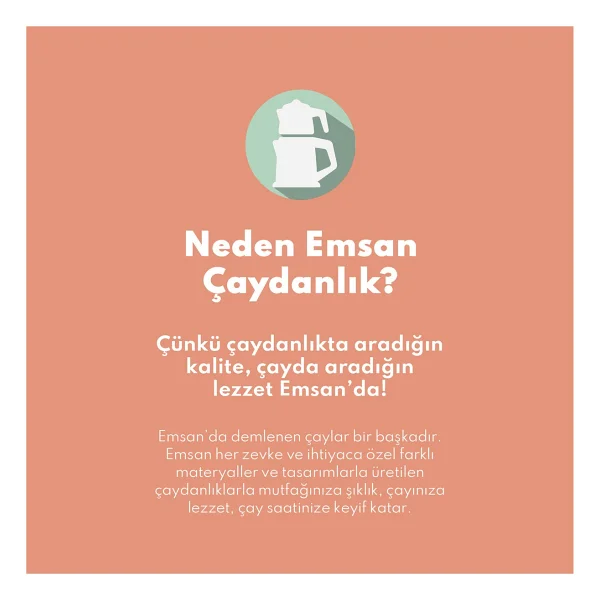 Emsan Çaydanlık Takımı 18/10 Paslanmaz Çelik İndüksiyon Tabanlı Kendinden Süzgeçli 1 L ve 1,8 L Gümüş - Görsel 7