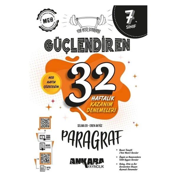 Ankara Yayıncılık 7. Sınıf Güçlendiren 32 Haftalık Paragraf Kazanım Denemeleri - Görsel 3