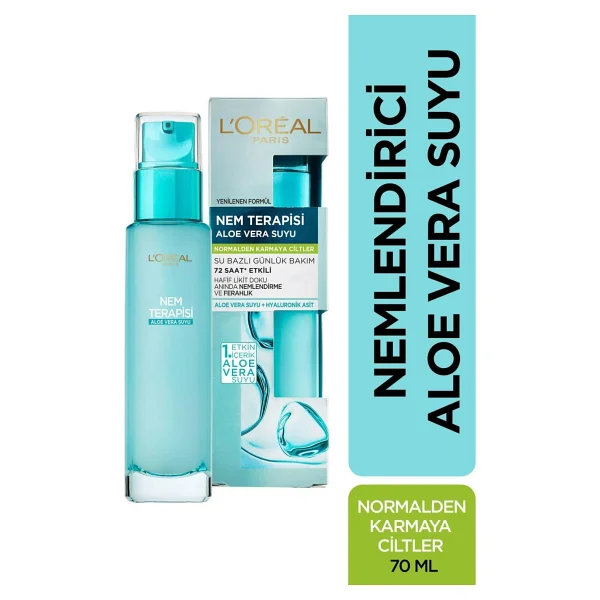 L'Oreal Paris Nem Terapisi Normalden Karmaya Ciltler 70 ml Aloe Vera Suyu - Görsel 4