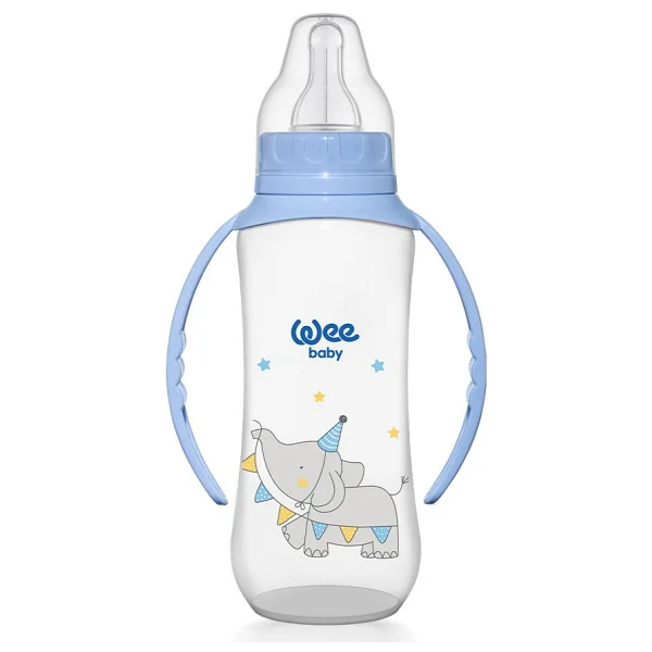 Wee Baby Klasik Kulplu Pp Biberon 270 ml Mavi 6-18 Ay - Görsel 7