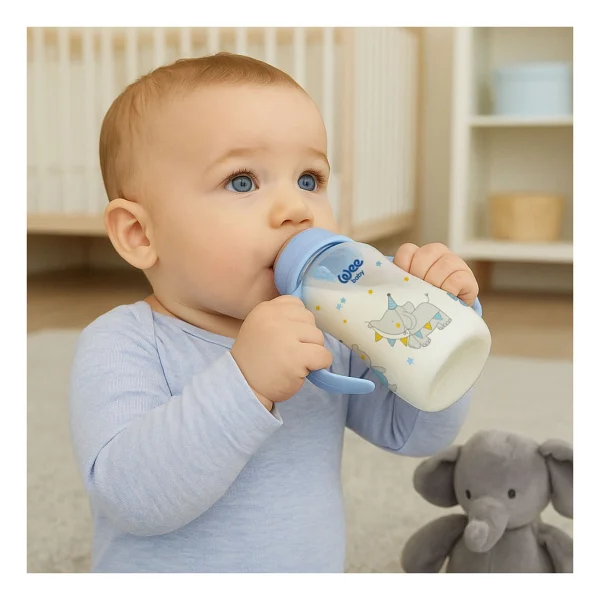 Wee Baby Klasik Kulplu Pp Biberon 270 ml Mavi 6-18 Ay - Görsel 5