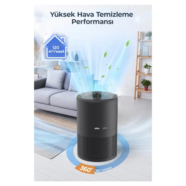 Sinbo SAP-5508 Siyah Hava Temizleyici - Görsel 5