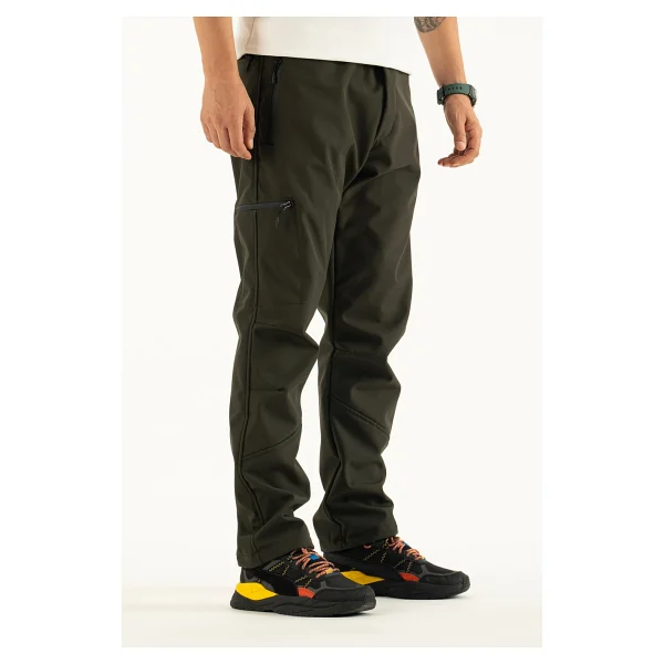 İçi Polar Su İtici Rüzgar Geçirmez Kışlık Softshell Erkek Outdoor Pantolon - Görsel 2