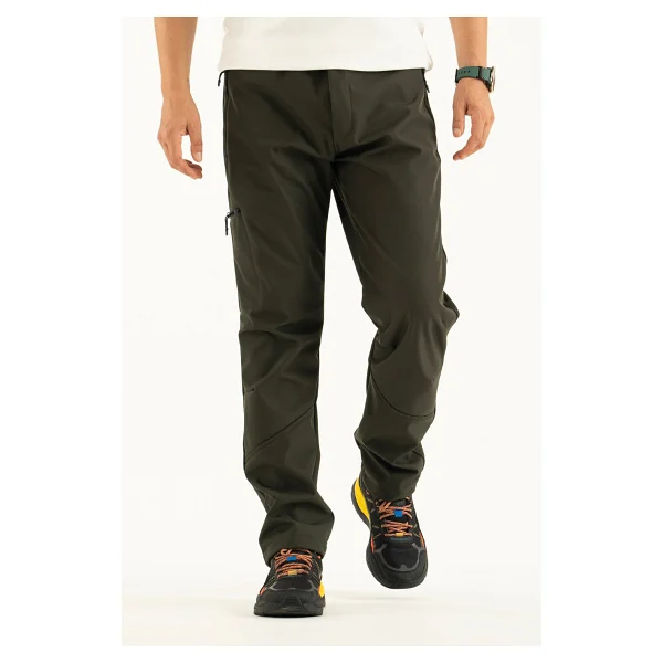 İçi Polar Su İtici Rüzgar Geçirmez Kışlık Softshell Erkek Outdoor Pantolon - Görsel 4