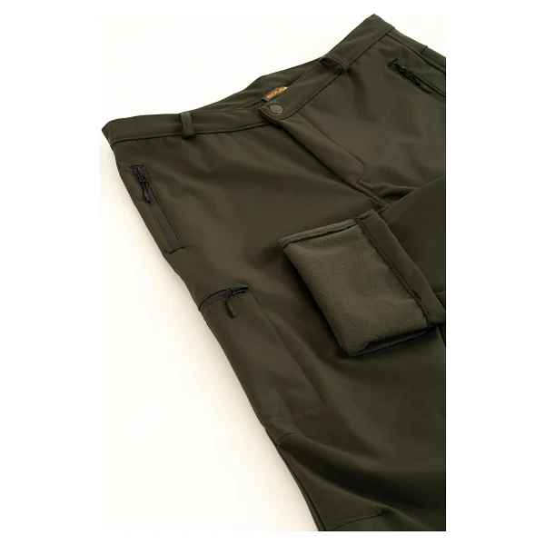 İçi Polar Su İtici Rüzgar Geçirmez Kışlık Softshell Erkek Outdoor Pantolon - Görsel 8