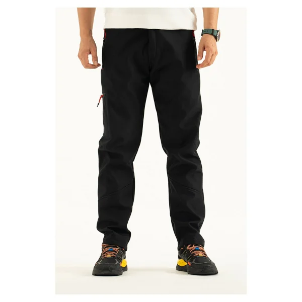 İçi Polar Su İtici Rüzgar Geçirmez Kışlık Softshell Erkek Outdoor Pantolon - Görsel 9