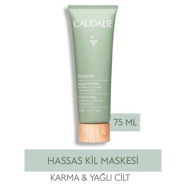 Caudalie Vinopure Arındırıcı Kil 75 ml Yüz Maskesi - Görsel 2