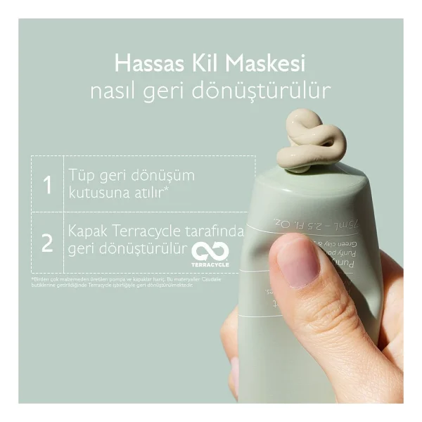 Caudalie Vinopure Arındırıcı Kil 75 ml Yüz Maskesi - Görsel 8