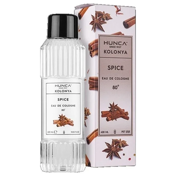 Hunca Care Spice 80 Derece Pet Şişe Kolonya 400 ml - Görsel 2