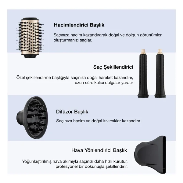 Fakir Airwave 5in1 Saç Şekillendirme Seti - Görsel 9