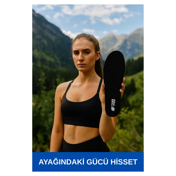 Tıger Track Ark Support Spor ve Günlük Kullanım Için Ultra Konforlu Ortopedik Ayakkabı Tabanlığı Kadın Erkek - 39-45 - Görsel 7