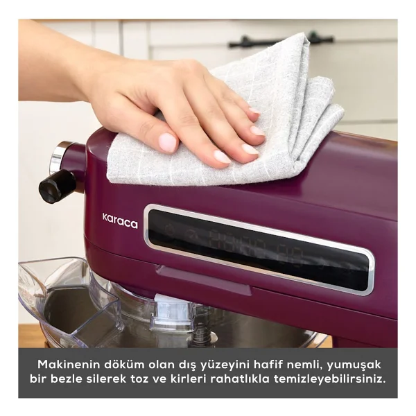 Karaca Pro Artisan 1600 W 5 lt Royal Berry Tartılı Mutfak Şefi - Görsel 4