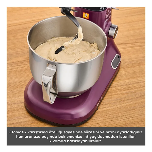 Karaca Pro Artisan 1600 W 5 lt Royal Berry Tartılı Mutfak Şefi - Görsel 6