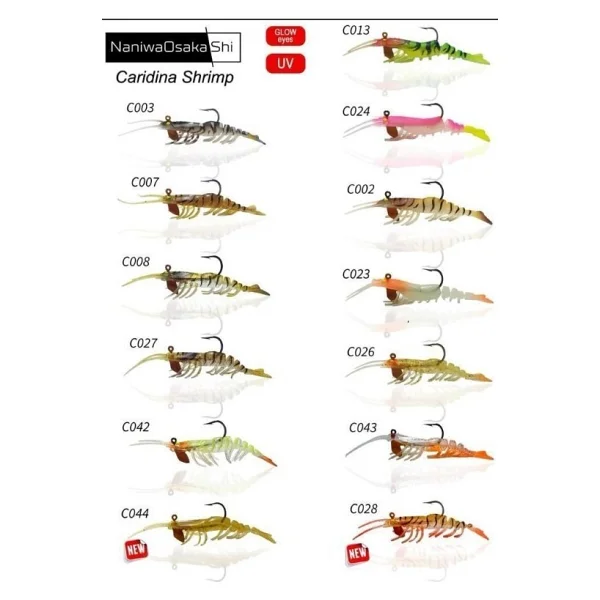 NaniwaOsakaShi Caridina Shrimp 10 cm 14 gr Karides Silikon Yem - Görsel 2