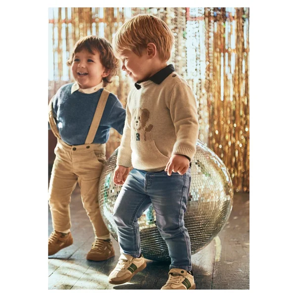 Mayoral Erkek Bebek Yumuşak Kot Pantolon - 1 Yaş - Mavi - Görsel 5