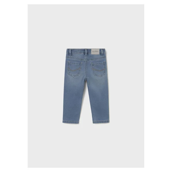 Mayoral Erkek Bebek Yumuşak Kot Pantolon - 1 Yaş - Mavi - Görsel 3