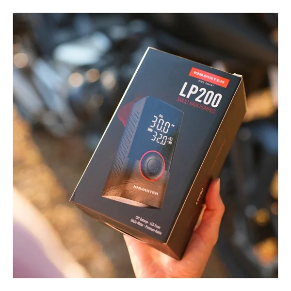 Knmaster LP200 150 PSI Dijital Şarjlı Araç Hava Kompresörü - Görsel 4