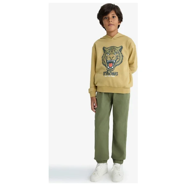 DeFacto Erkek Çocuk Jogger Fit Gabardin Pantolon F5038A825WN - Haki-KH92 - 7 - 8 Yaş - Görsel 9