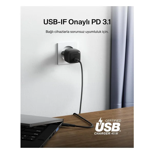 Belkin WCA013 45 W Type-C Hızlı Şarj Adaptörü - Görsel 4