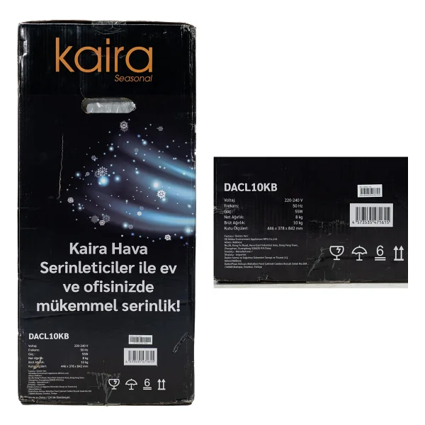 Kaira DACL10KB Uzaktan Kumandalı Hava Soğutucu - Görsel 5