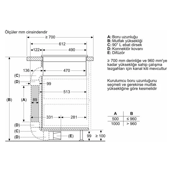 Bosch PVS811B16E Davlumbaz Entegreli İndüksiyonlu Ocak - Görsel 4