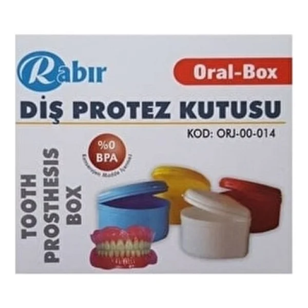 Diş Protez Kutusu - Protez Diş Saklama Kabı - Protez Diş Saklama Kutusu - 1 Adet- - Görsel 2