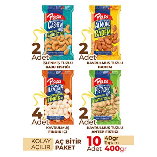 Karışık Kuruyemiş 40 gr X 10 Adet (400 GR) - Görsel 2