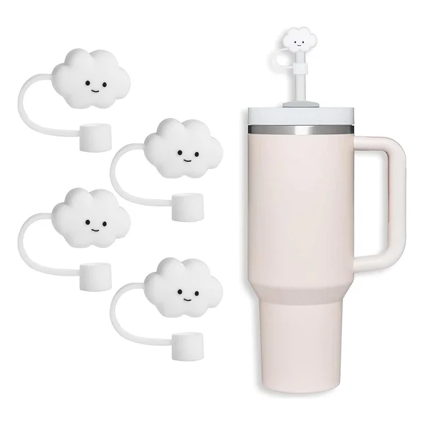 Belirtilmemiş Stanley Termos Uyumlu Stanley 1 Adet Renkli 10 mm Için Pipet Tıpası Çiçekli Pipet Kapağı Quencher Pipet Tıpası 40 Oz ve 30 Oz Uyumlu - Kırmızı - Görsel 3