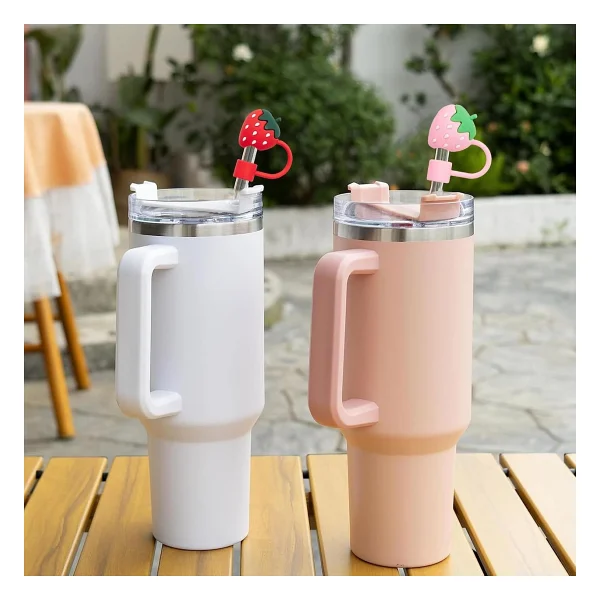 Belirtilmemiş Stanley Termos Uyumlu Stanley 1 Adet Renkli 10 mm Için Pipet Tıpası Çiçekli Pipet Kapağı Quencher Pipet Tıpası 40 Oz ve 30 Oz Uyumlu - Kırmızı - Görsel 5