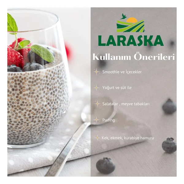 Laraska Chia Tohumu Chia Seeds 250 gr - 1 Adet - Görsel 4