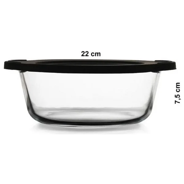 Paşabahçe 59123 1450 cc Plastik Kapaklı Yuvarlak Borcam - Görsel 3