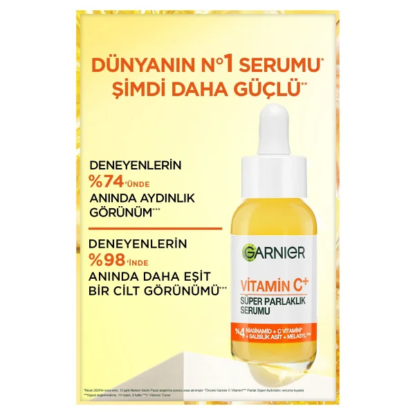 Garnier C Vitamini Parlak Süper Aydınlatıcı Yüz Serumu 30 ml - Görsel 6
