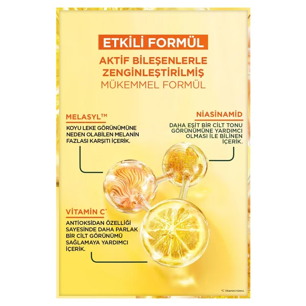 Garnier C Vitamini Parlak Süper Aydınlatıcı Yüz Serumu 30 ml - Görsel 7