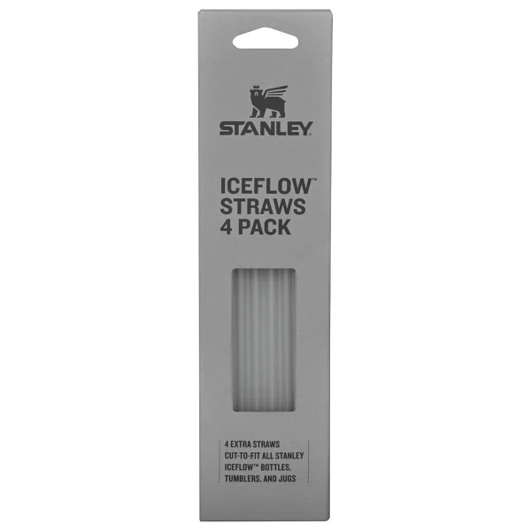 Belirtilmemiş Stanley Termos Uyumlu Stanley The Iceflow Straws 4 Lü Plastik Pipet 10-13219-002 - Renkli - Görsel 3