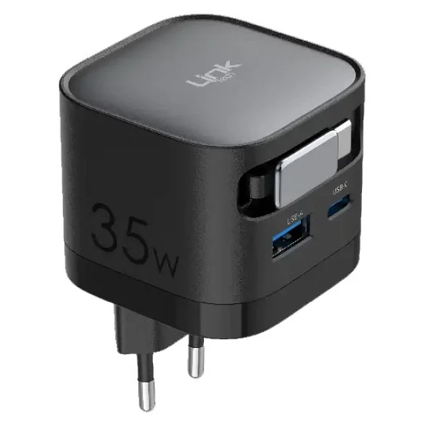 LinkTech G855 Premium 35 W Type-C Kablolu Hızlı Şarj Aleti - Görsel 3