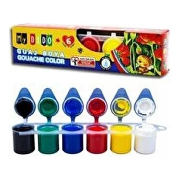 Südor MyDido Guaj Boyası 6'lı Set 6 Renk x 22 ml Renkli Sanat Malzemeleri - Görsel 3