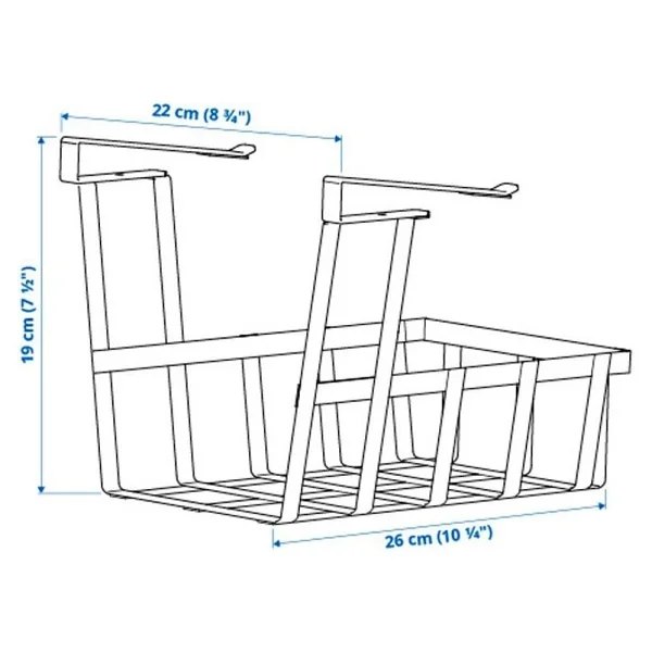 IKEA PALYCKE asılabilir dolap düzenleyici, beyaz, 22x26x19 cm 80534433 - Görsel 9